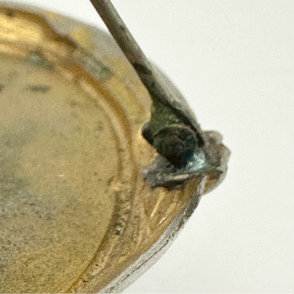 Antique Victorian Mourning Left Facing Cameo Brooch - Picture 4 of 9